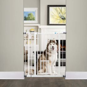 Extra Tall Walk-thru Gate, With Smaller Door, 36" Tall, Extends between 29"-36" Wide