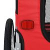 Dog Bike Trailer Red and Black