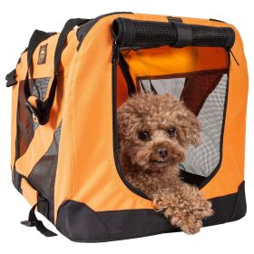 Folding Zippered 360 Vista View House Pet Crate (size: medium)