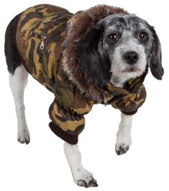 Metallic Fashion Pet Parka Coat (size: X-Large)