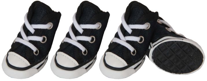 Extreme-Skater Canvas Casual Grip Pet Sneaker Shoes - Set Of 4 (size: small)