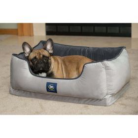 Ortho Cuddler Pet Bed, Large (Color: Gray)